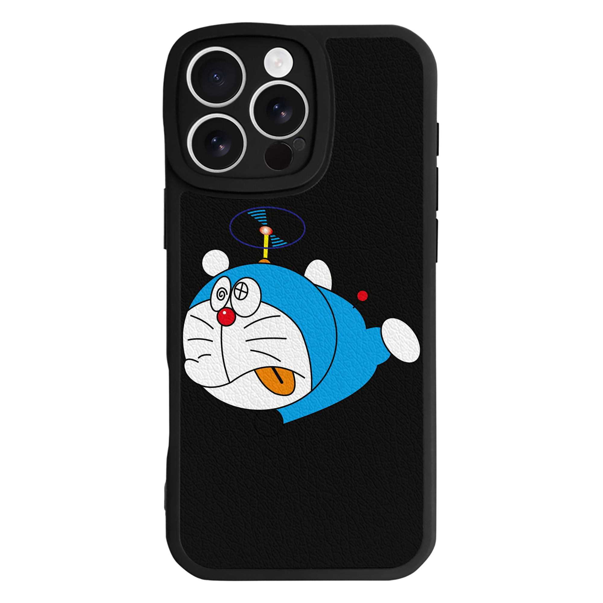 （画像用） ドラえもん Doraemon 【iPhone 16シリーズ対応】シリコンスマホケース（レザー調） 材質：シリコン